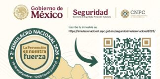 Invita Protección Civil a registrar inmuebles para el Segundo Simulacro Nacional