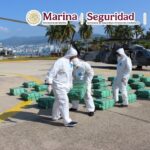 SEMAR asegura frente a Zihuatanejo casi 19 toneladas de cocaína