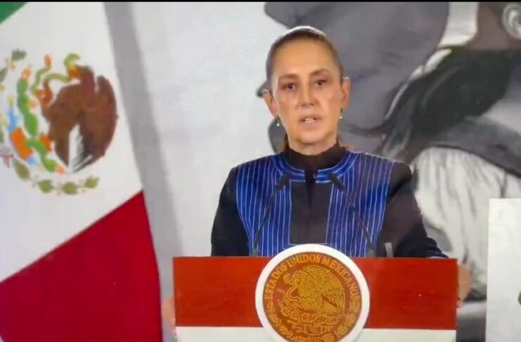 Presidenta Claudia Sheinbaum aclara que licencia de Rocha Moya es definitiva.
