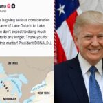 Trump plantea llamar “Lago América” al Lago Ontario en medio de la disputa comercial con Canadá