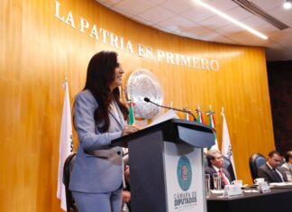 Kenia López defendió pluralidad y paridad en San Lázaro como Presidenta de la Cámara de Diputados