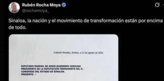 El regreso efimero de Rubén Rocha Moya