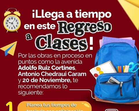 Organiza tus traslados para este regreso a clases, están en marcha obras del Ayuntamiento de Xalapa