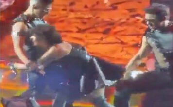 Alejandra Guzmán se lesiona durante concierto en Boca del Río