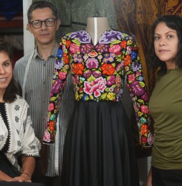 Vestido patrio de presidenta Sheinbaum, homenaje a artesanas del Istmo de Tehuantepec