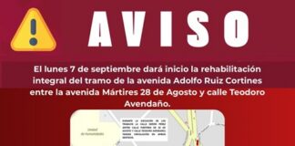 AVISO XALAPA: rehabilitación Adolfo Ruiz Cortines