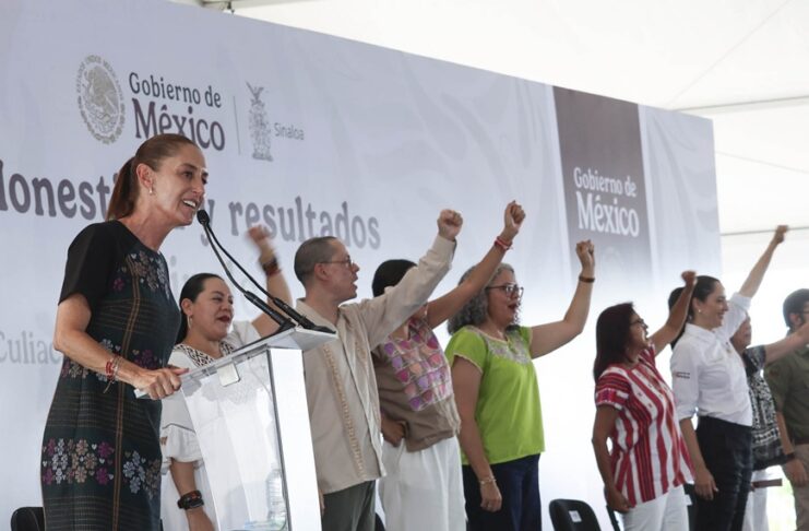 En Sinaloa, presidenta Sheinbaum anuncia más acciones de atención a las causas de la violencia