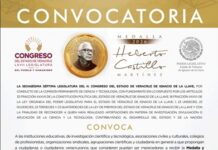 Abierta, la Convocatoria para otorgar la Medalla “Heberto Castillo Martínez” 2026