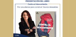 Contra el descontento, el más reciente libro de Cristina Monge, se presentará en la UNAM