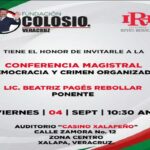 Beatriz Pagés imparte en Xalapa la conferencia magistral “Democracia y Crimen Organizado”