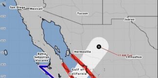 Huracán Polo toca tierra en Sonora como categoría 1; Guaymas y Empalme reportan inundaciones