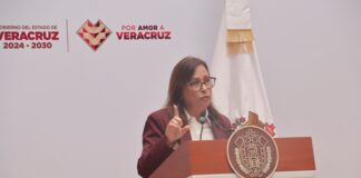 Rocío Nahle acusa a la derecha de impulsar campañas de desinformación contra la presidenta y el Movimiento de MORENA.