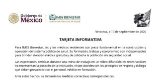 IMSS-Bienestar responde a polémica por dichos contra residentes médicos