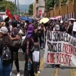 Marchan en Cuernavaca por Claudia Tacoronte y contra feminicidios de estudiantes