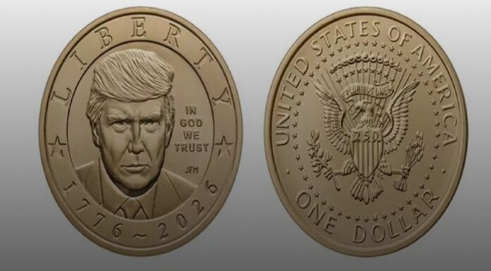 EEUU lanza monedas de 1 dólar con la cara de Trump