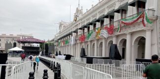 Veracruz listo para el Grito de Independencia; Rocío Nahle encabezará la ceremonia.