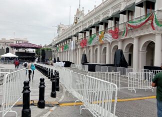 Veracruz listo para el Grito de Independencia; Rocío Nahle encabezará la ceremonia.
