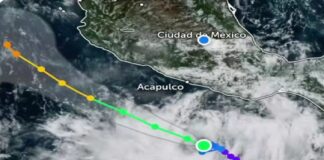 Tormenta tropical Rachel se forma en el Pacífico y se suma al Frente Frío 1