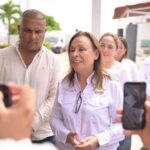 Gobernadora Rocío Nahle supervisa hospitales del sur de Veracruz