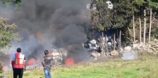 Explota pipa sobre la autopista Xalapa-Perote, a la altura de Tlacolulan