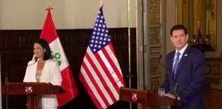 Keiko Fujimori anuncia adhesión de Perú al Escudo de las Américas frente a Marco Rubio
