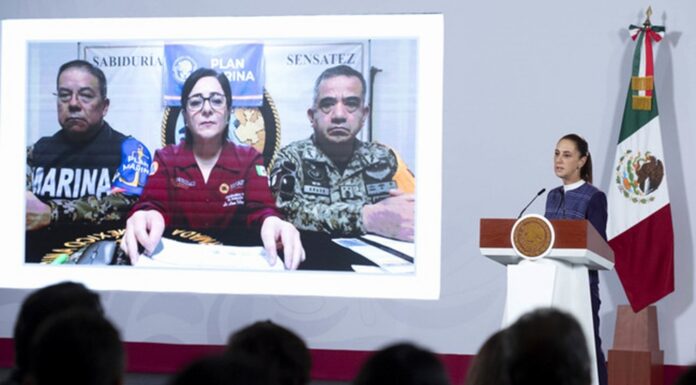 Continúa todo el apoyo del Plan Marina y el Plan DN-lll-E por el huracán Simon y la tormenta tropical Rachel: presidenta Claudia Sheinbaum