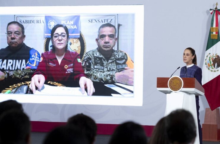 Continúa todo el apoyo del Plan Marina y el Plan DN-lll-E por el huracán Simon y la tormenta tropical Rachel: presidenta Claudia Sheinbaum
