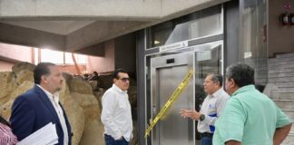 Supervisa presidente de la Jucopo trabajos de mantenimiento al inmueble del Congreso