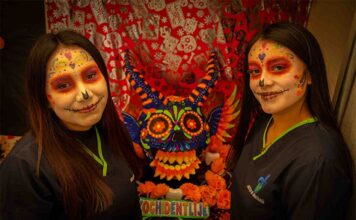 Estudiantes de Odontología UV dieron vida al Día de Muertos