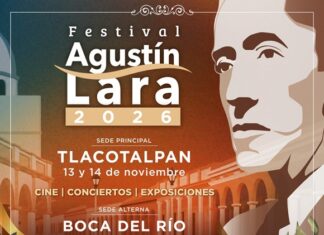 Invita SECVER al Festival Agustín Lara en Tlacotalpan y Boca del Río, los días 13 y 14 de noviembre