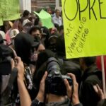 En Guadalajara ciudadanos expulsan a grupos de choque y defienden su marcha por agua limpia