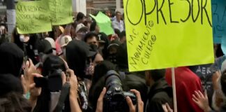 En Guadalajara ciudadanos expulsan a grupos de choque y defienden su marcha por agua limpia