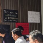 Trabajadores del CECyTEV realizan paro de brazos caídos en 31 planteles de Veracruz