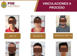 En Veracruz, 6 personas vinculadas a proceso en una semana por extorsión y secuestro agravado