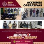 En operativos, aseguramiento de alrededor de 300 dosis de presuntas sustancias ilícitas y recuperación de 16 vehículos
