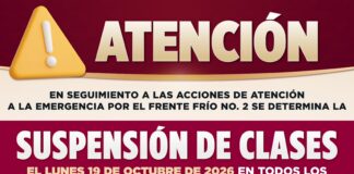 #Veracruz: Gobierno del Estado suspende clases en 28 municipios ante efectos del FF2