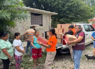 Restablecen caminos y servicios en el norte de Veracruz; avanza Fase de Recuperación