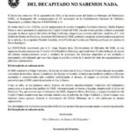 SME se deslinda de hechos violentos que decapitaron estatua de Felipe Calderón