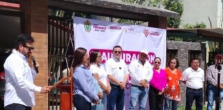 Inaugura CAEV línea de conducción de agua potable en Naranjos; beneficiará a más de 500 familias