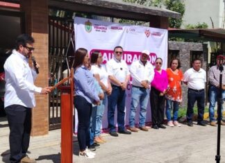 Inaugura CAEV línea de conducción de agua potable en Naranjos; beneficiará a más de 500 familias