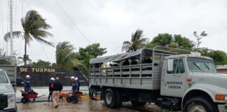 Marina implementa acciones preventivas ante el frente frío No. 2 en Veracruz y Tamaulipas
