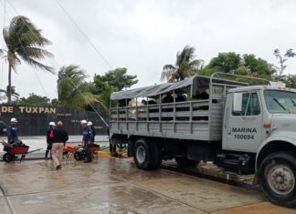 Marina implementa acciones preventivas ante el frente frío No. 2 en Veracruz y Tamaulipas