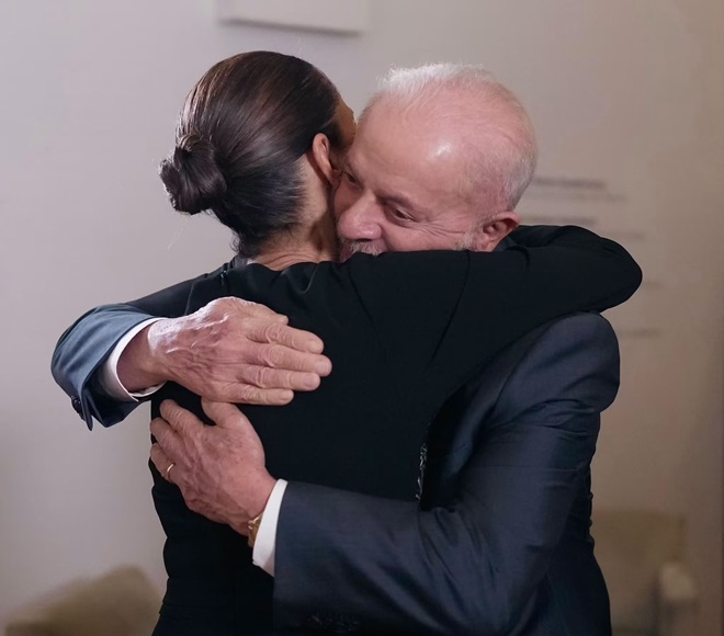 Presidenta Sheinbaum felicita a lula Da silva
