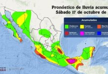 Presidenta Sheinbaum exhorta a la población de nueve estados por lluvias ante paso de huracán Trudy y frente frío