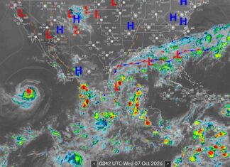 Depresión Tropical 9 se aleja de Veracruz; disminuirá potencial de lluvias: SPC