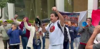 “¡Fuera el PAN!”: trabajadores del IMSS expulsan a Jorge Romero de su plantón y rechazan su respaldo político