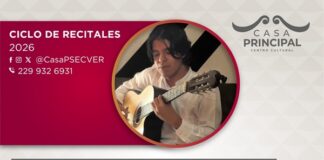 Ciclo de recitales musicales durante octubre, en el Centro Cultural Casa Principal
