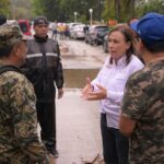 Llama Rocío Nahle a familias de Coatzacoalcos y Nanchital a resguardarse en refugios temporales