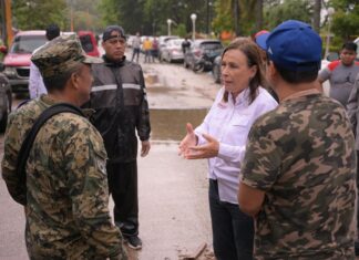 Llama Rocío Nahle a familias de Coatzacoalcos y Nanchital a resguardarse en refugios temporales
