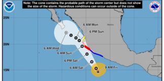 Trudy amenaza con intensificarse a categoría 4 cerca de estos estados